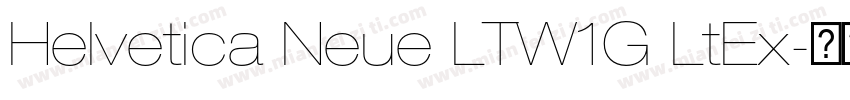 Helvetica Neue LTW1G LtEx字体转换